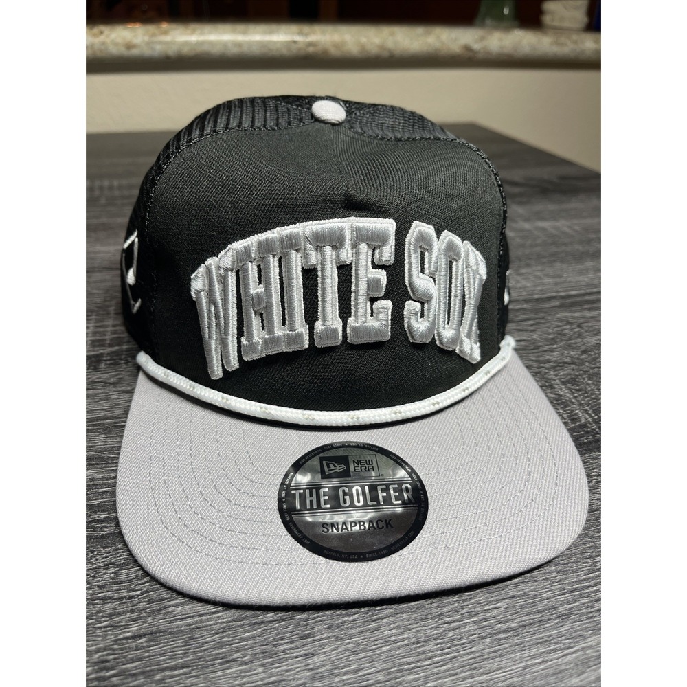 Chicago White Sox Hat New Era The Golfer Line Golf Rope Snapback Adjustable